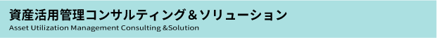 資産活用管理コンサルティング＆ソリューション